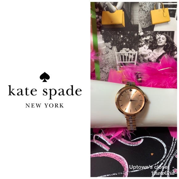 Kate Spade watch Holland rose dial 2-tones euc - Picture 2 of 8